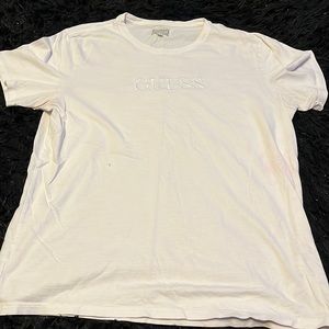 White guess shirt